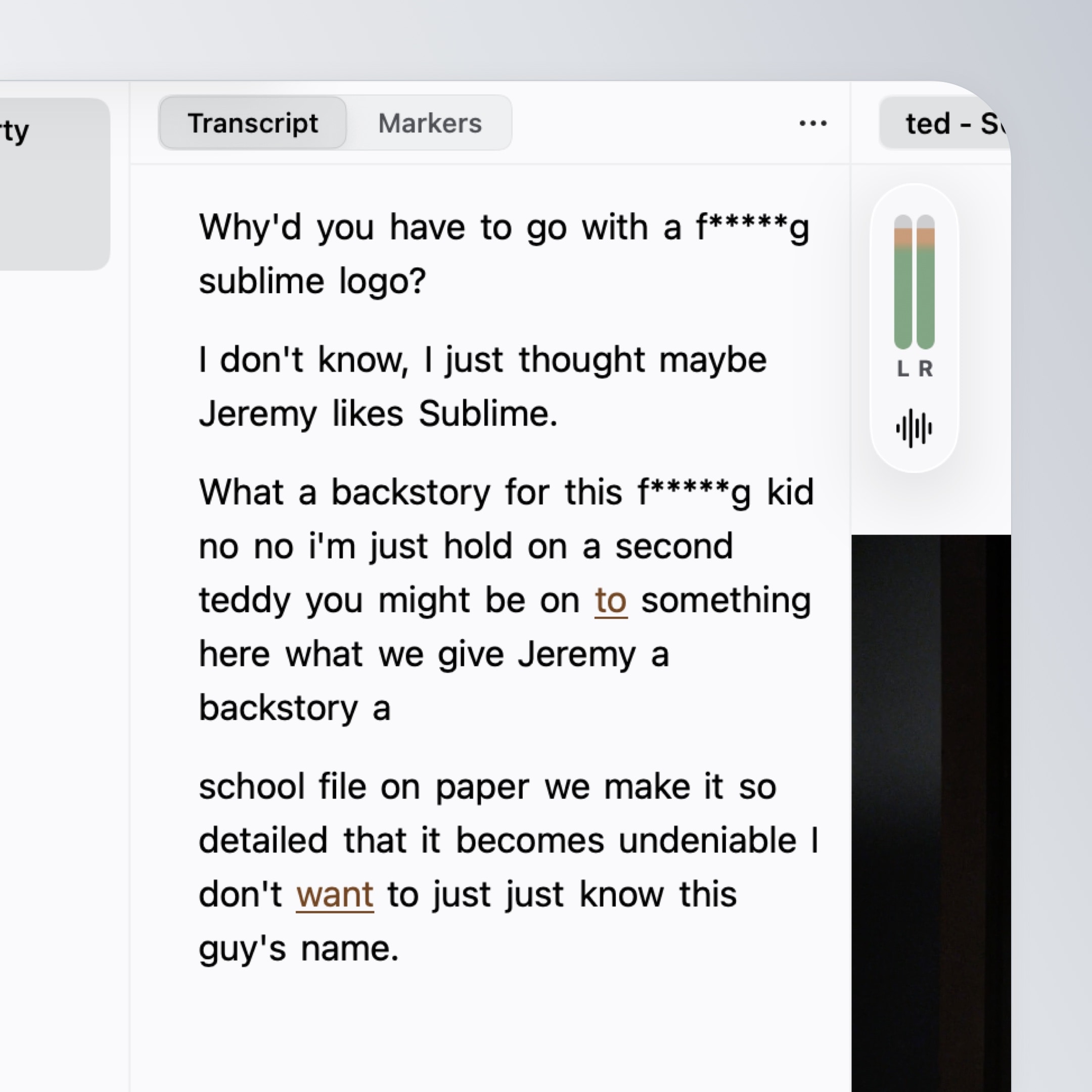 Redact and beep profanity in your media, all done within Sequence
